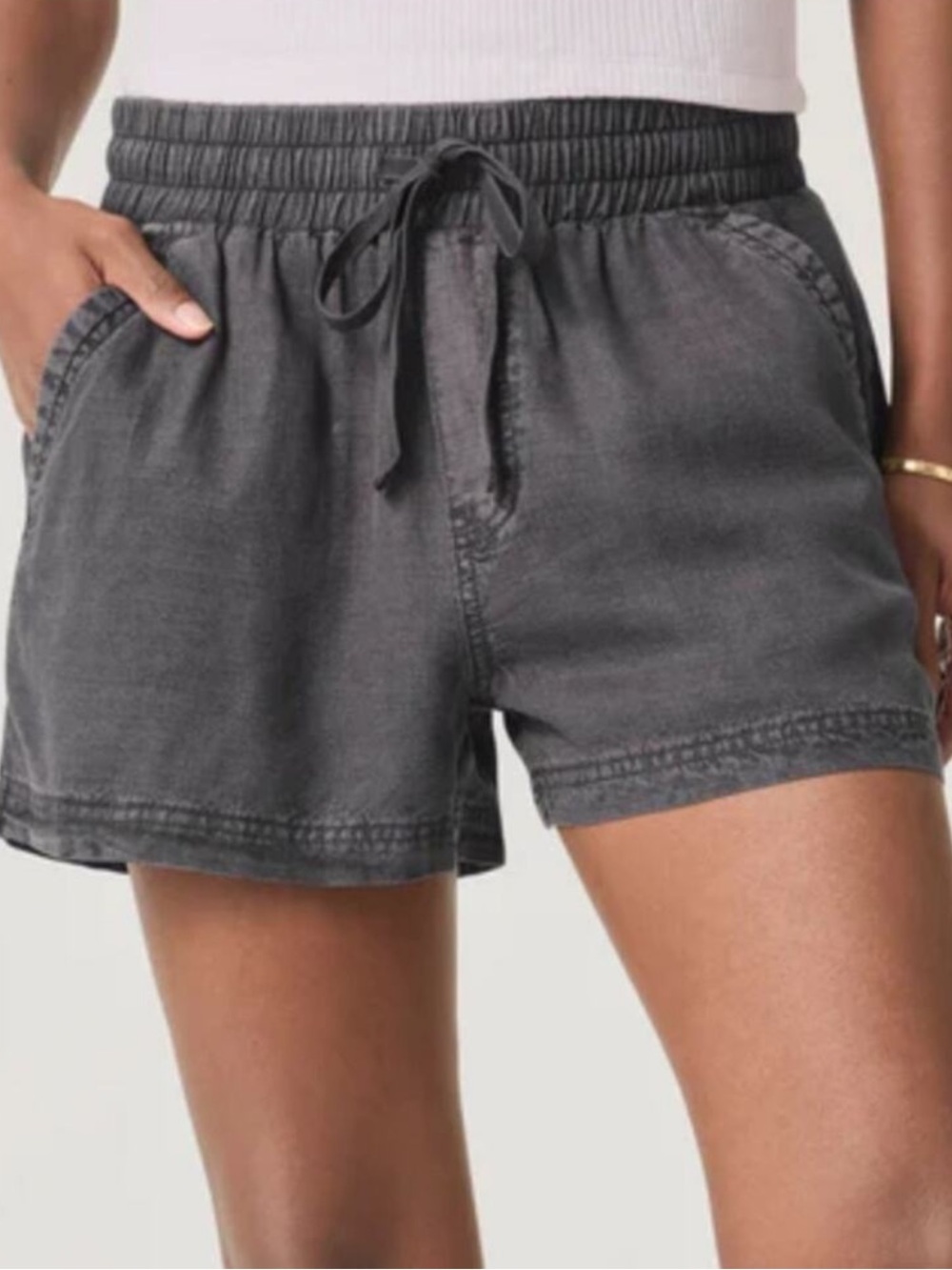 Splendid - Campside Blue Drawstring Shorts